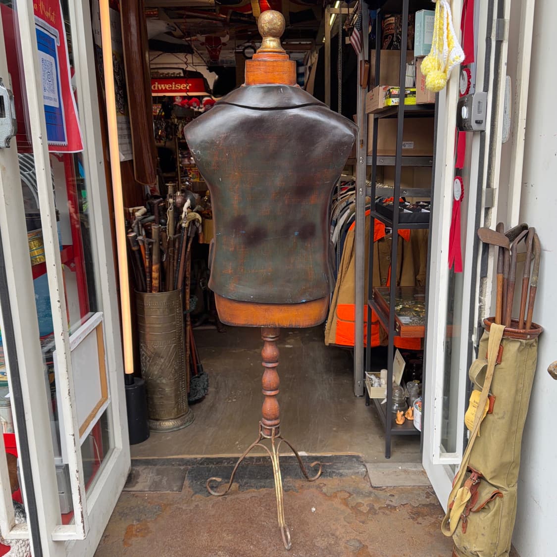 빈티지 소품 1980s 영국 골프클럽 마네킹 상품이미지6