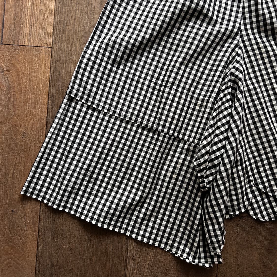 Gingham Check Asymmetry Pants 상품이미지7