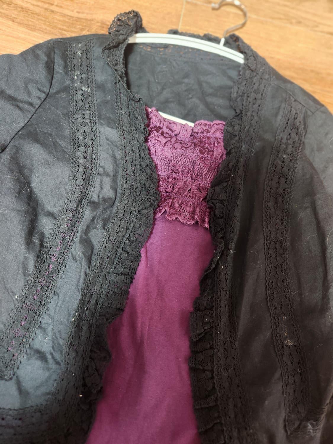 빈티지 고스 펑크 나시+가디건 set 상품이미지3