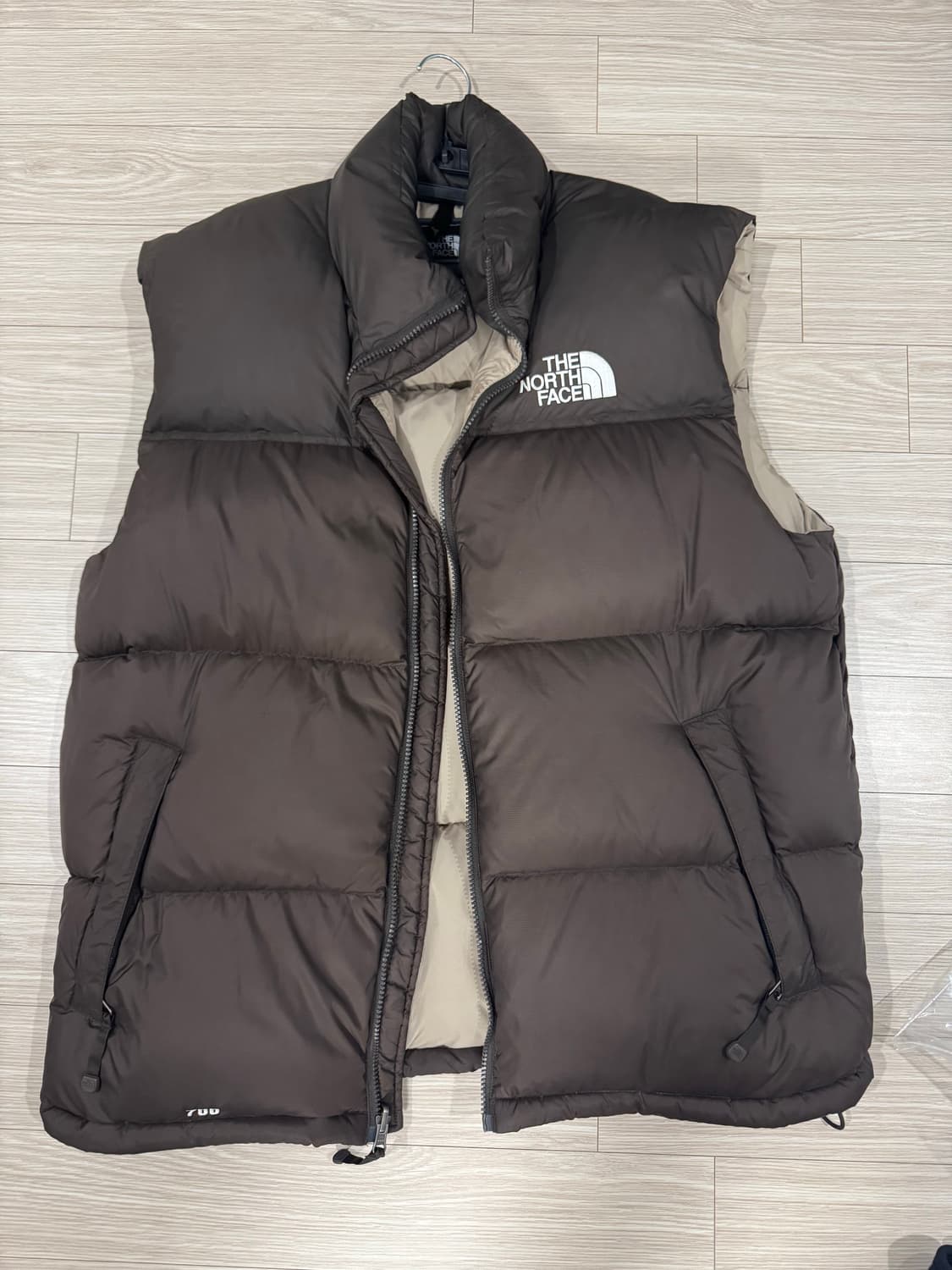 빈티지 노스페이스 눕시 패딩베스트 브라운 XL 상품이미지1