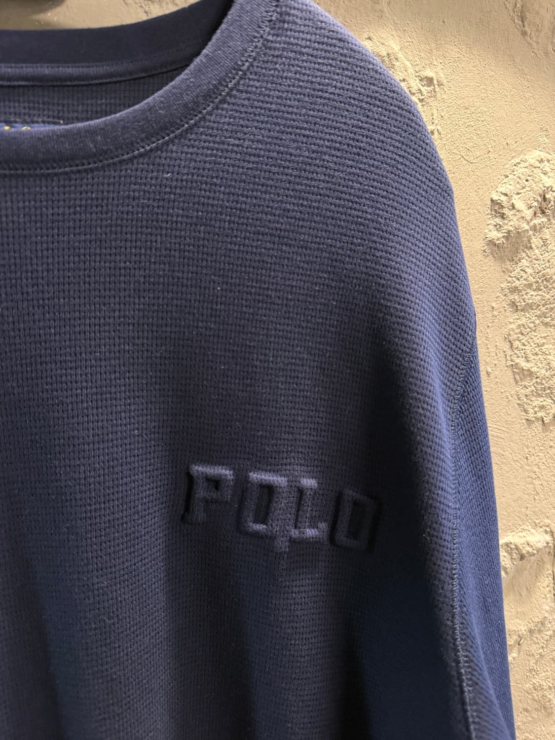 폴로 랄프로렌 와플 텍스처 슬리프웨어 롱슬리브 네이비 XL 상품이미지3