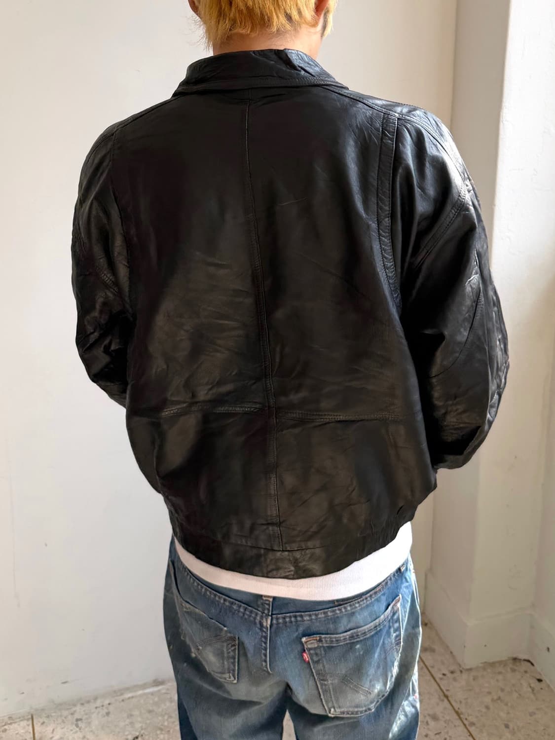 리얼레더 양가죽 블루종 자켓 상품이미지6