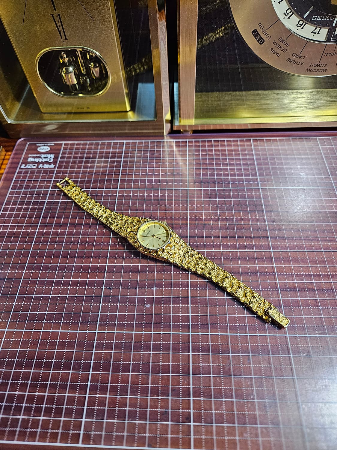 빈티지 gruen 여성용 너겟 금장 시계 쿼츠 판매합니다 상품이미지6