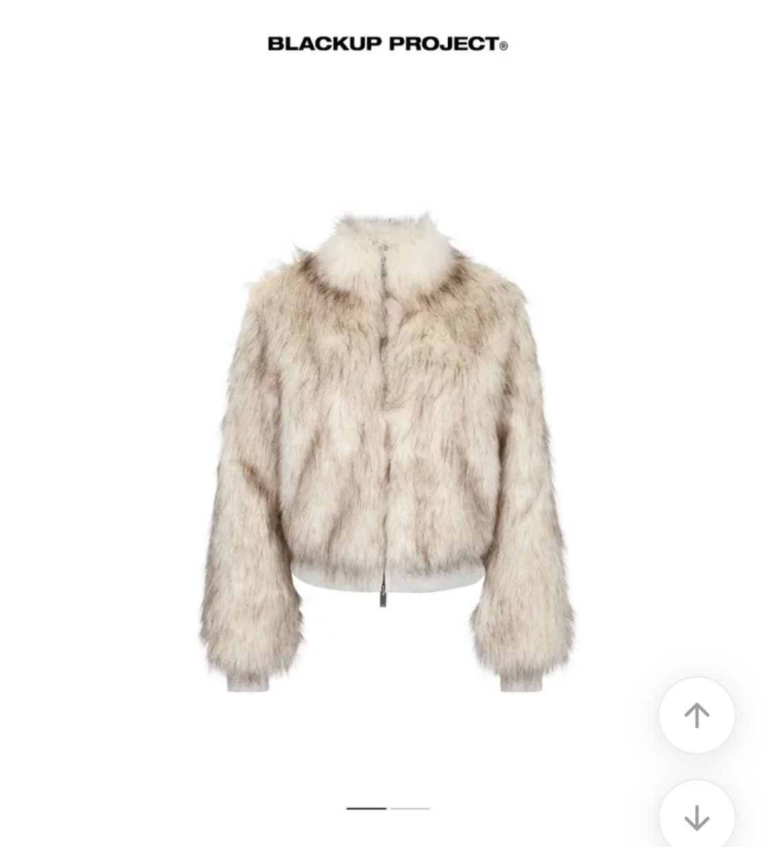 블랙업 라뷰 투톤퍼 하이넥 점퍼  상품이미지1