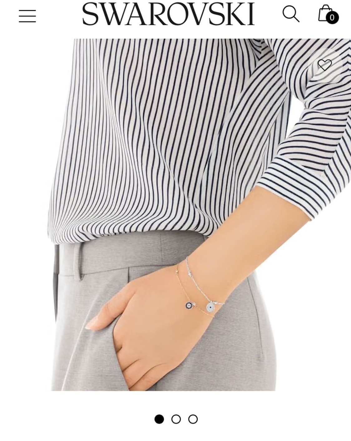 스와로브스키 Crystal Wishes Evil Eye Bracelet 상품이미지2