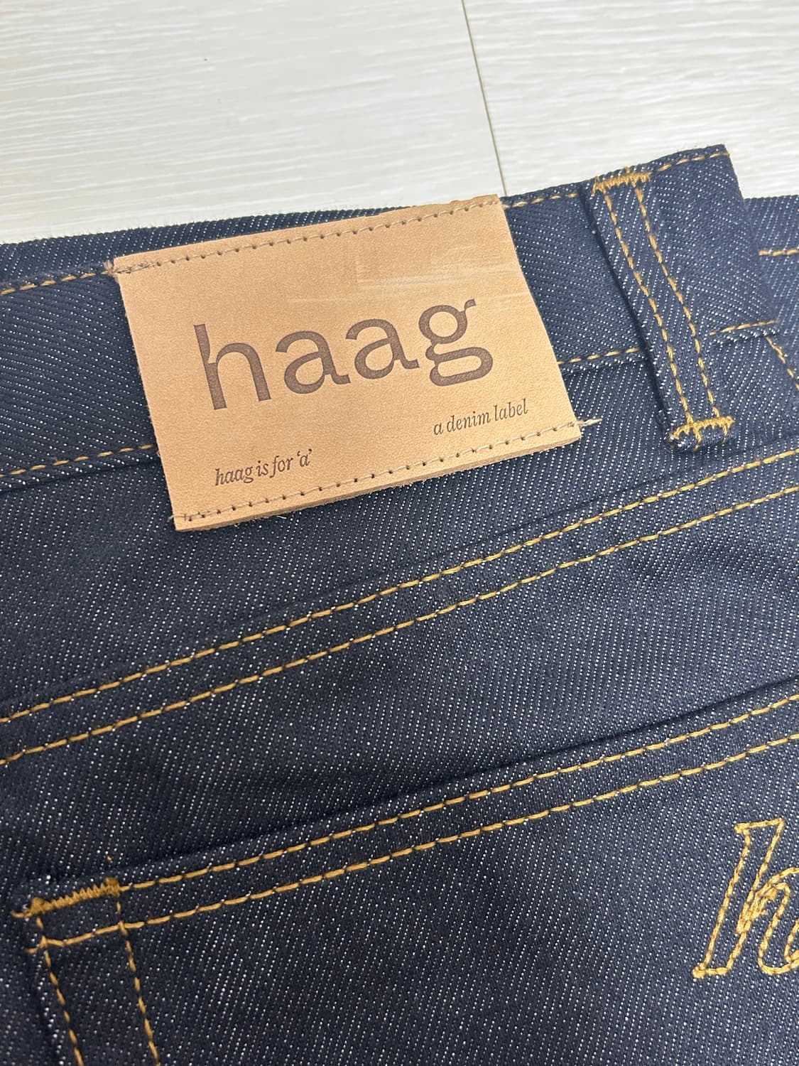 헤이그 논페이드 데님 스커트 a non-fade skirt(indigo) 상품이미지2