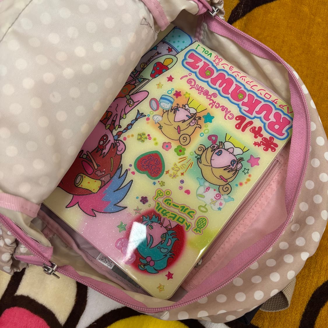 Olive des olive 밀크티 베이지 도트 백팩 상품이미지3