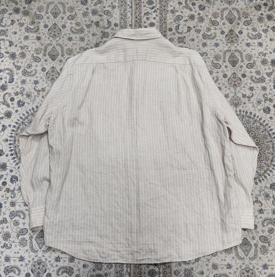 유니클로 스트라이프 린넨 셔츠 4XL 상품이미지2