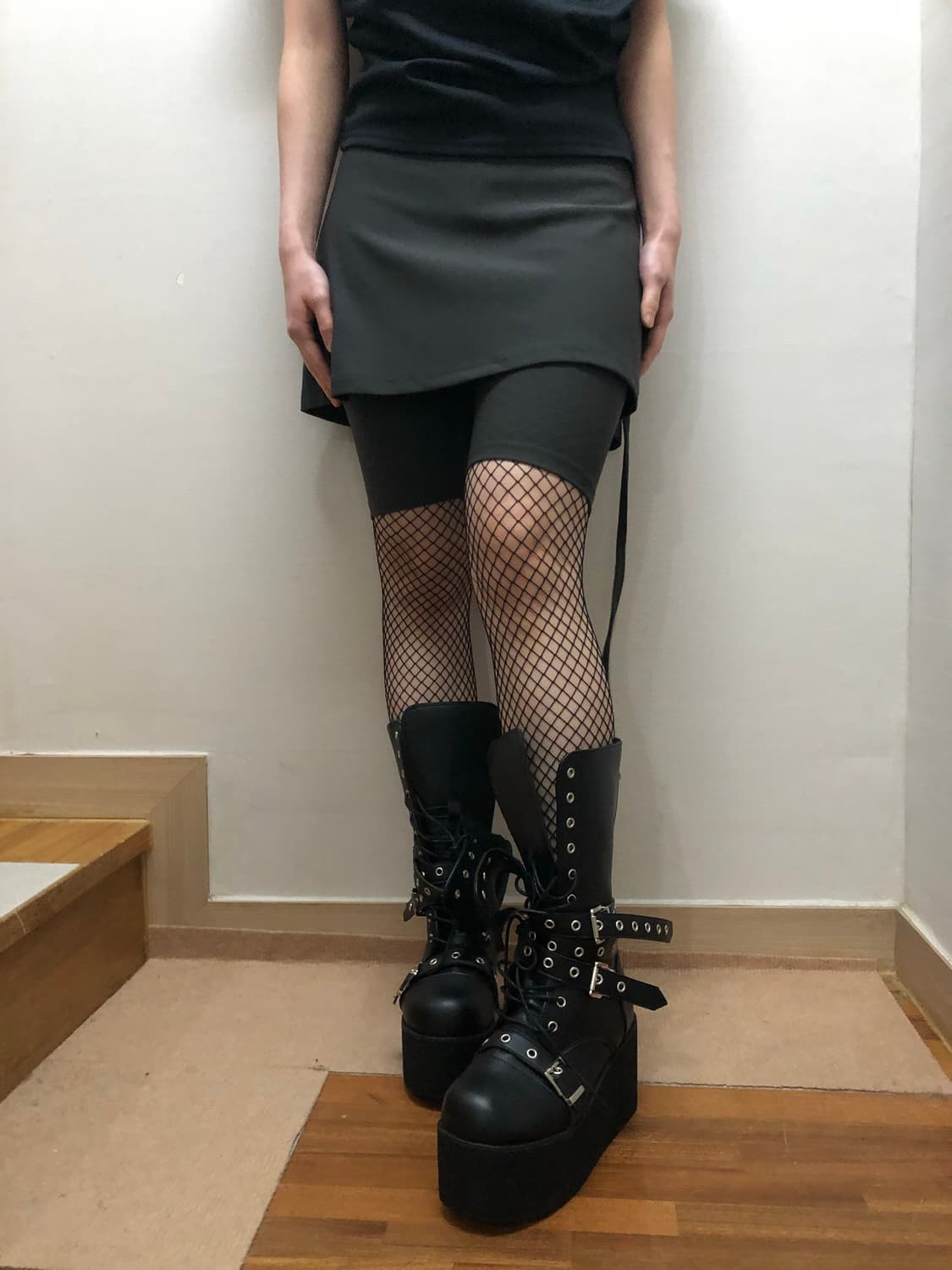 빈티지 그레이 레이어드 팬츠 상품이미지2