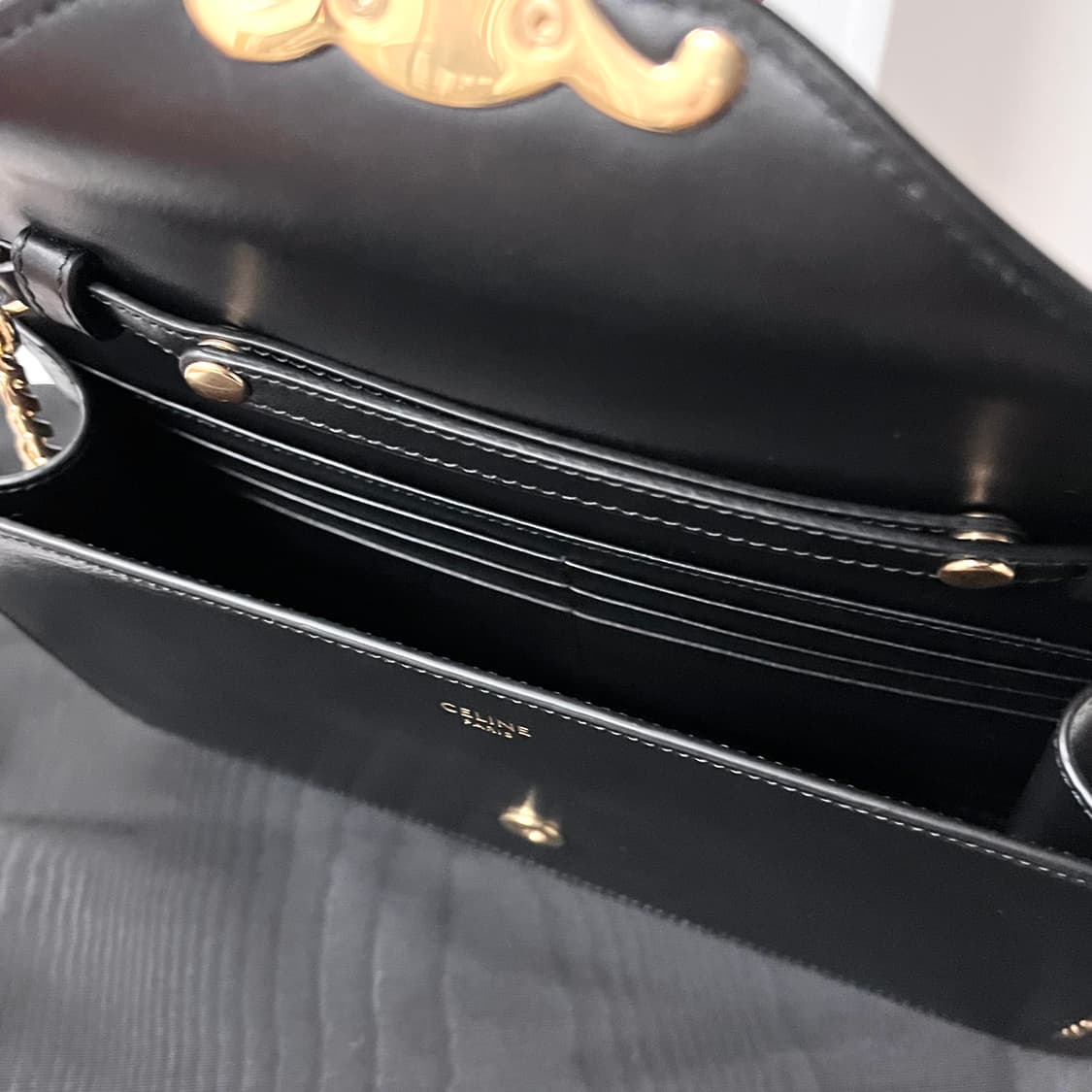 [S급/정품] 셀린느 마고 체인 지갑 가방 블랙 상품이미지5