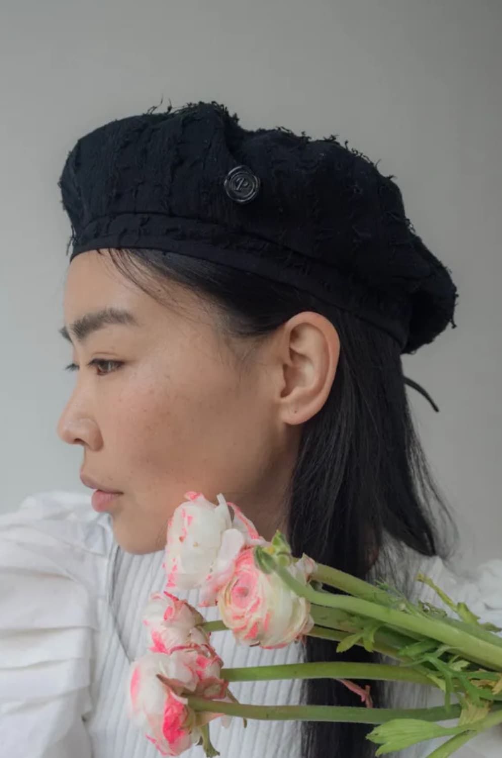 택o새제품) 포에지담 블랙 발리 베레모 상품이미지2