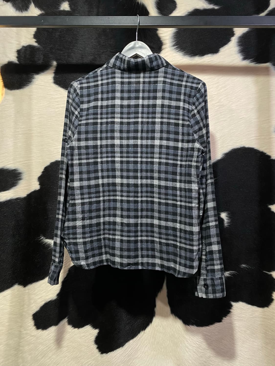 Grazie 슬림핏 포켓 디테일 체크셔츠 상품이미지5