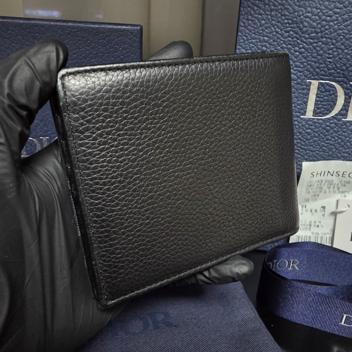 {클로젯}[풀구성+영수증]디올 새들 디올 오블리크 자카드 반지갑 상품이미지3