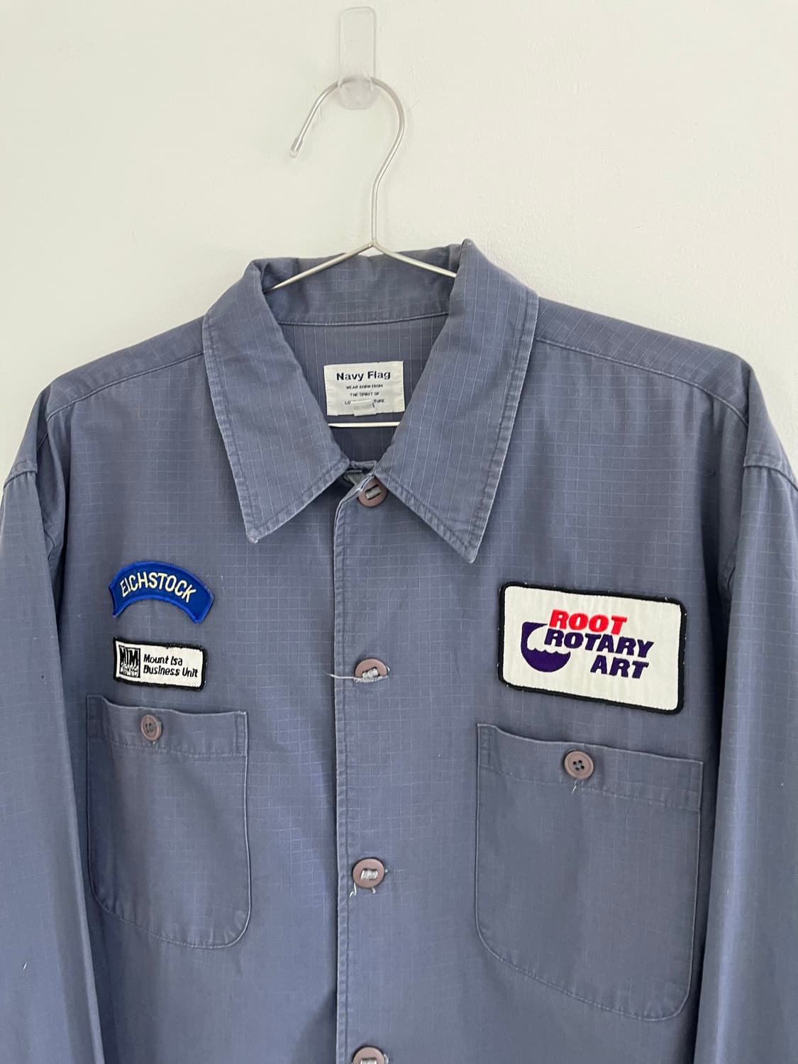 NAVY FLAG ripstop work shirt  상품이미지2
