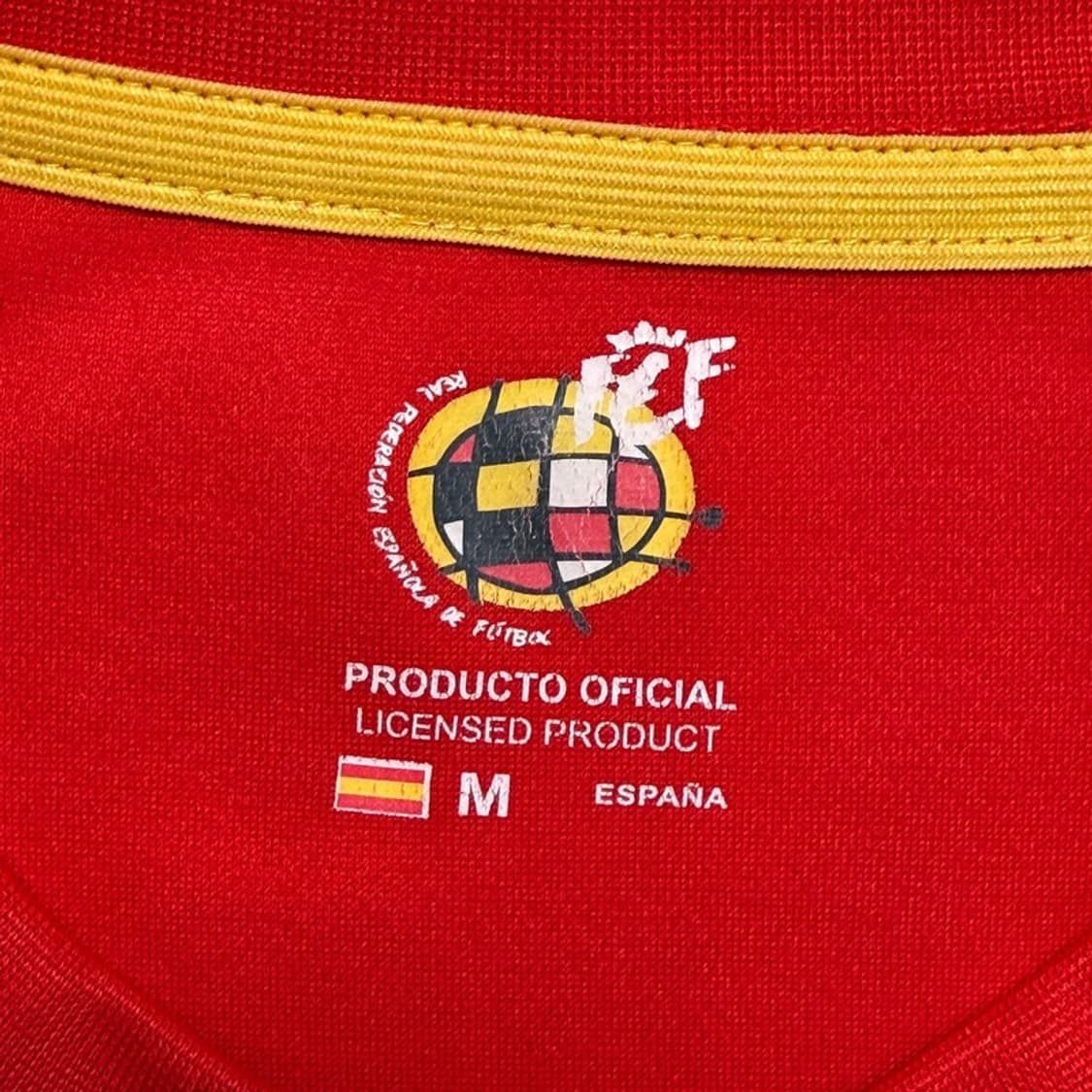 스페인 축구 국가대표 유니폼 반팔 티셔츠 레드 M 상품이미지3
