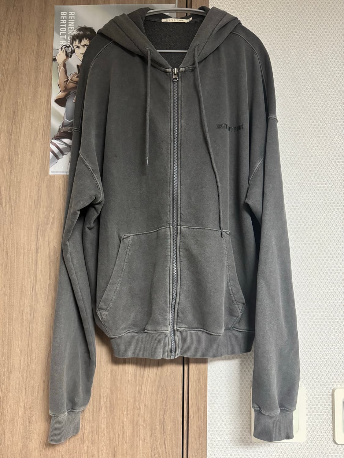 인스턴트펑크 피그먼트 다잉 후드집업 상품이미지2