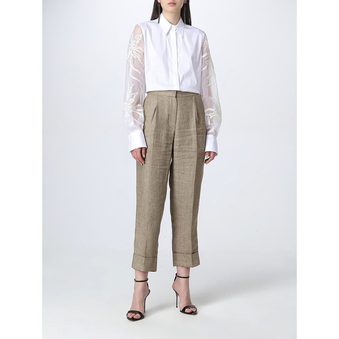 브루넬로쿠치넬리 시어 슬리브 셔츠 블라우스 상품이미지7