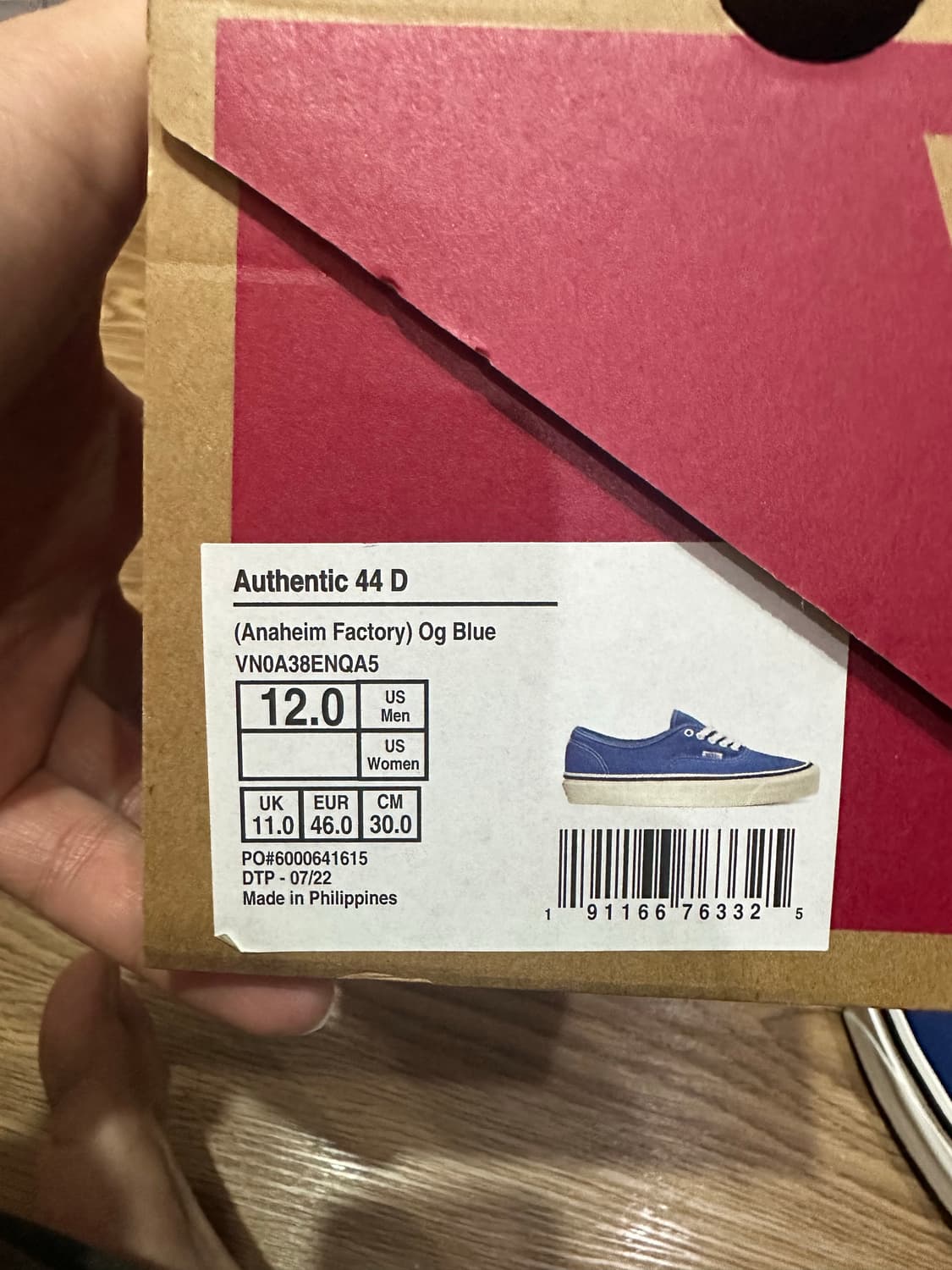 반스 애너하임 팩토리44 어센틱 300사이즈 상품이미지7