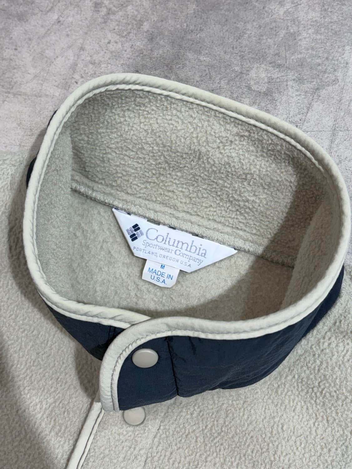 90s made in usa 콜롬비아 플리스 풀오버 신칠라 상품이미지4