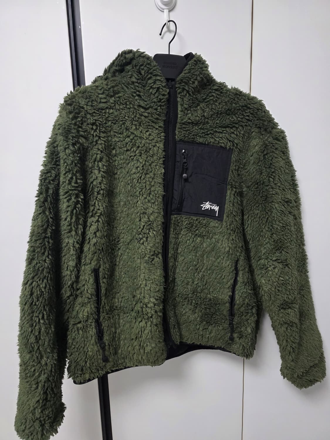 스투시 쉐르파 자켓 올리브 L 상품이미지1