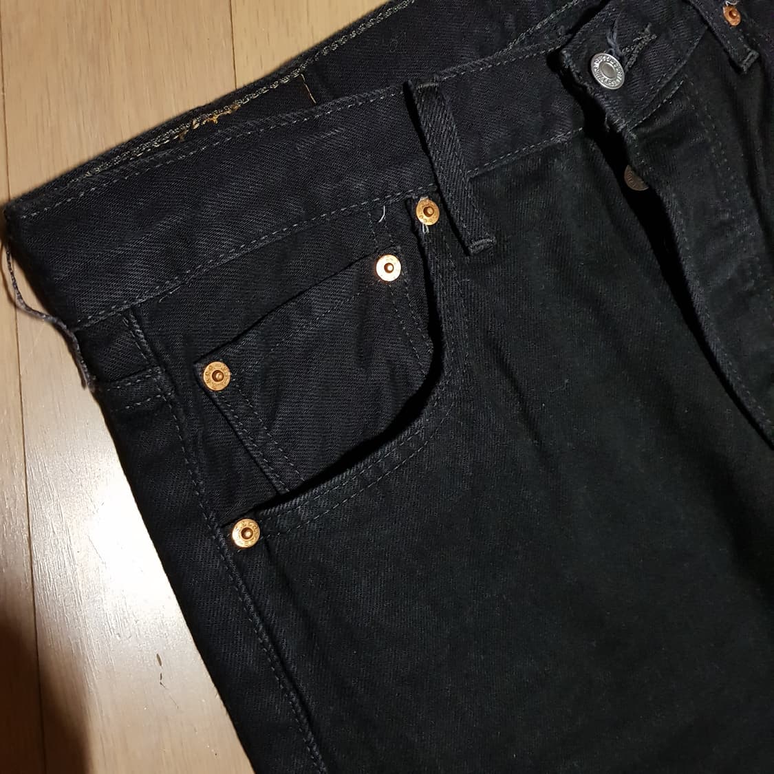 34인치 / 리바이스 501 / 블랙진 / 근당420 상품이미지6