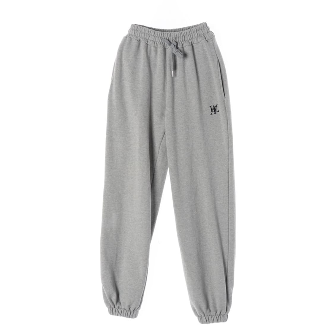 우알롱 로고 그레이 조거팬츠 M 상품이미지1