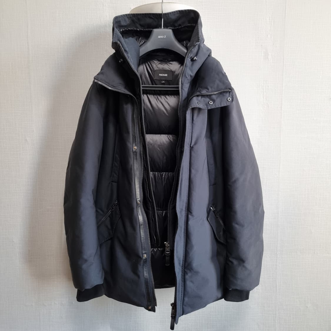 105호 맥케이지 에드워드 남성 패딩점퍼 다운 자켓 44사이즈 매장판  상품이미지5