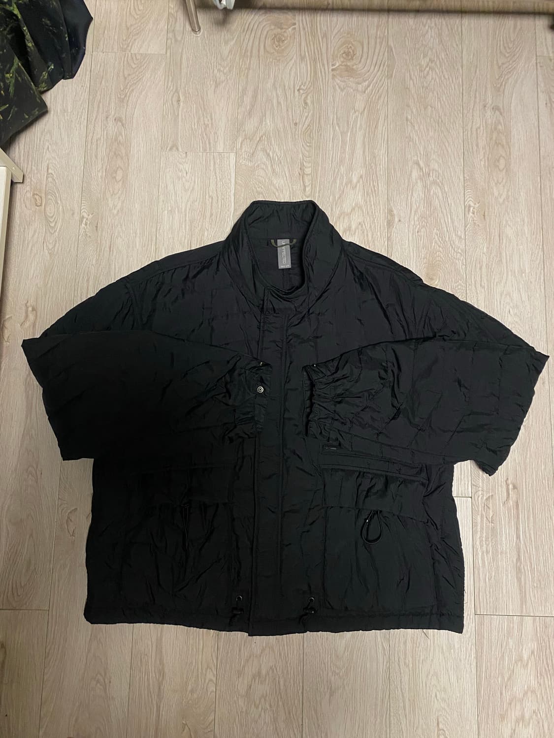 언어펙티드 퀼티드 블루종 블랙 상품이미지1