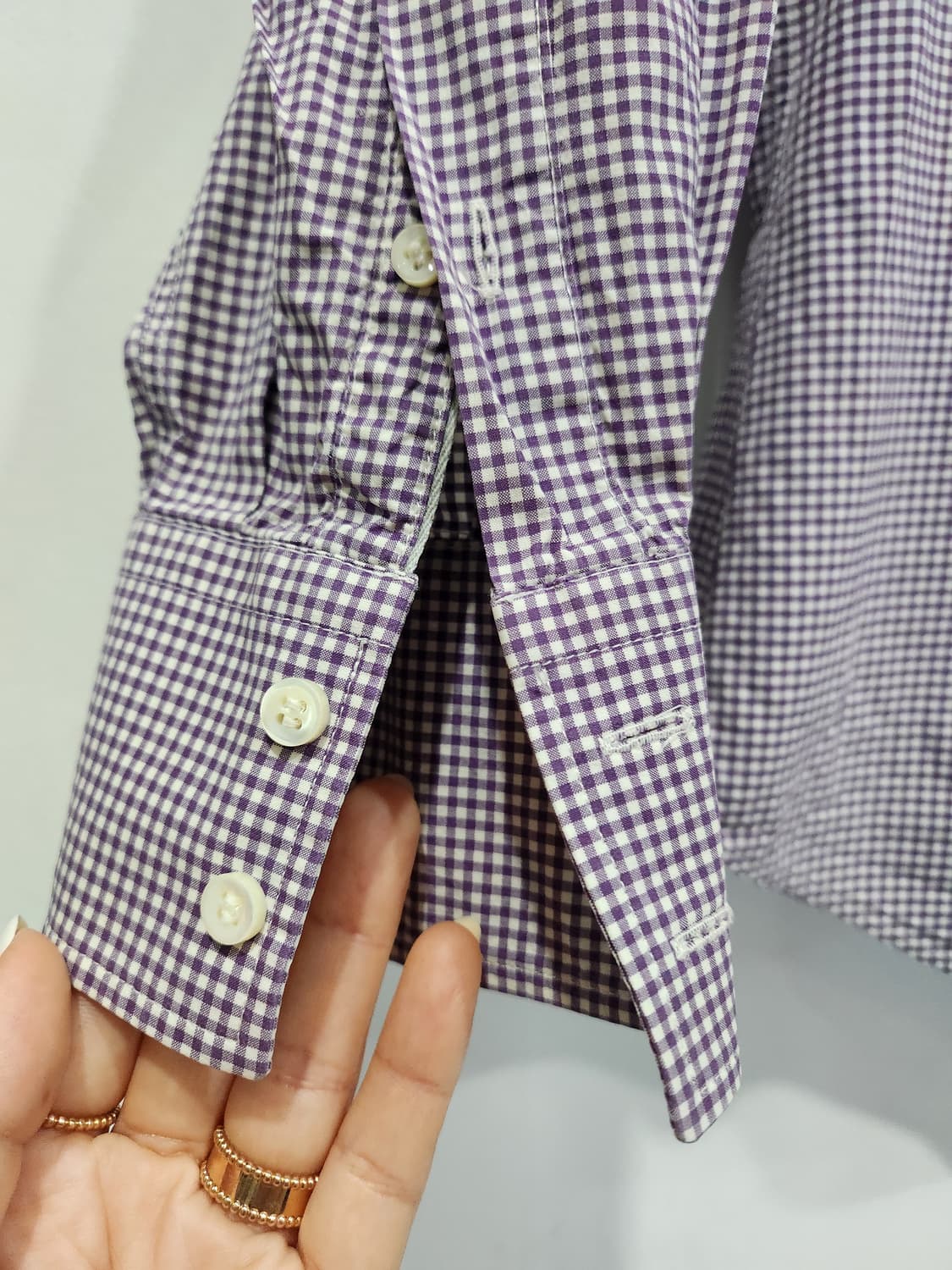 브루넬로 쿠치넬리  체크 셔츠 M 정품 상품이미지3