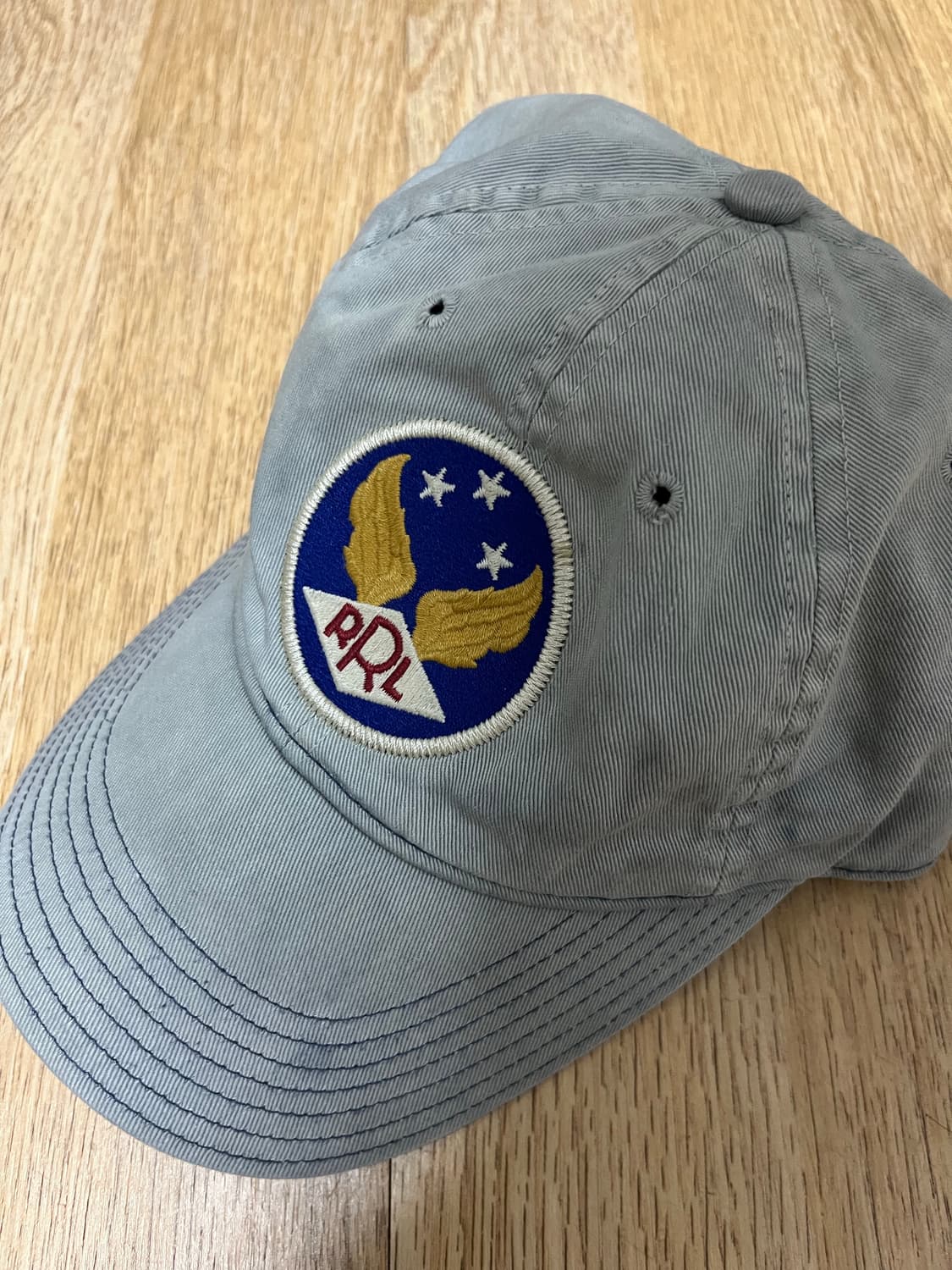 더블알엘 가먼트다이 트윌 볼캡 블루 상품이미지3