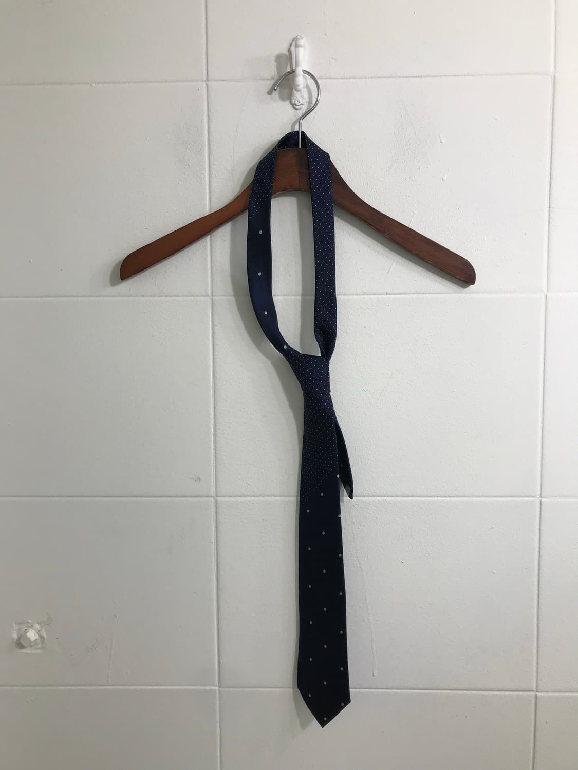 네이비 니혼진 프레피 무스탕 코트 코디세트 상품이미지9