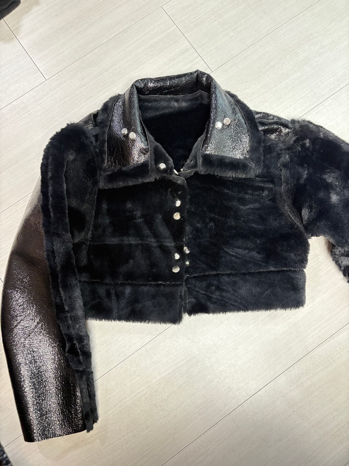 퍼 숏 무스탕 상품이미지2