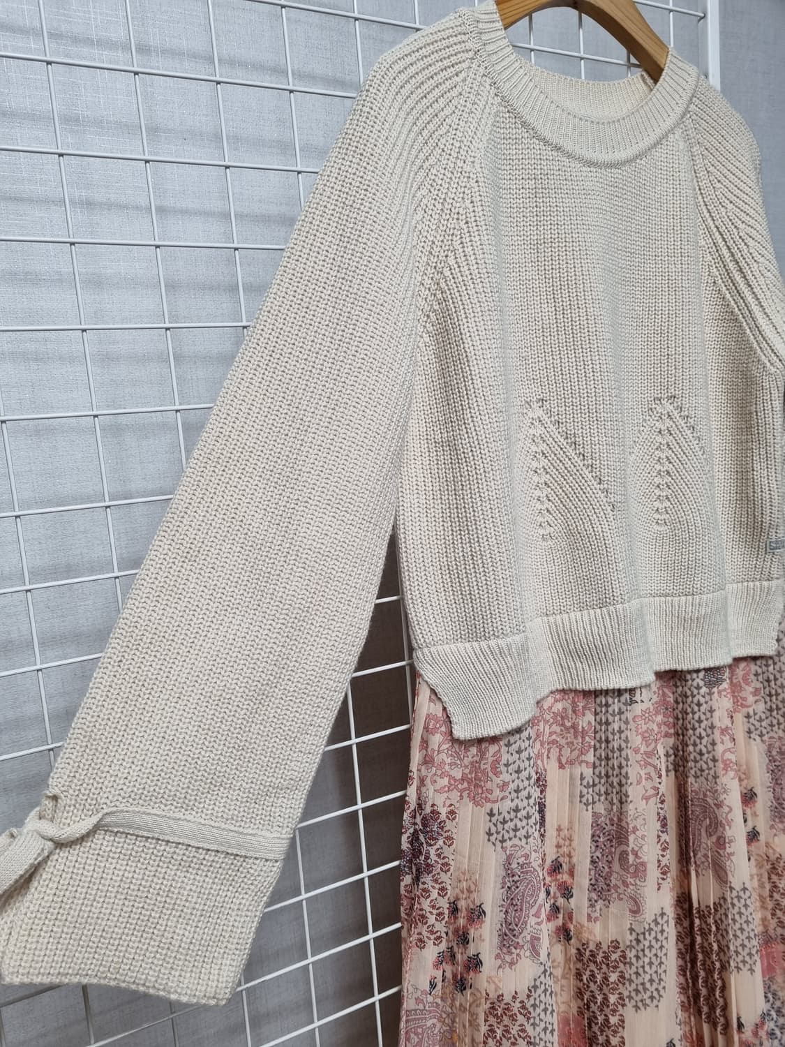 (택포) 써스데이아일랜드 플리츠 니트원피스 상품이미지5