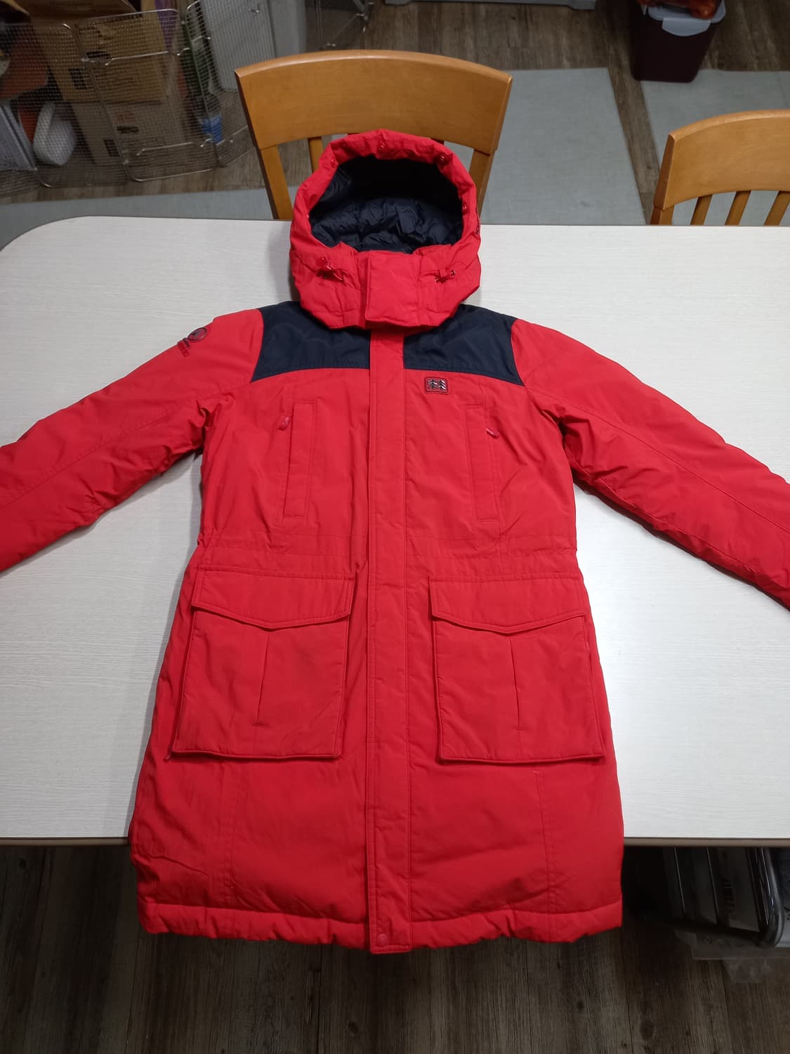 M95 KOLON SPORT 씬슐레이트 하프패딩 레드 M-986 상품이미지1