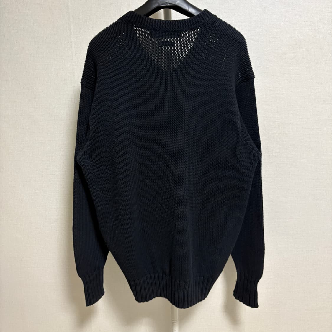 폴로 랄프로렌 V넥 코튼 니트 / 블랙, M 상품이미지7