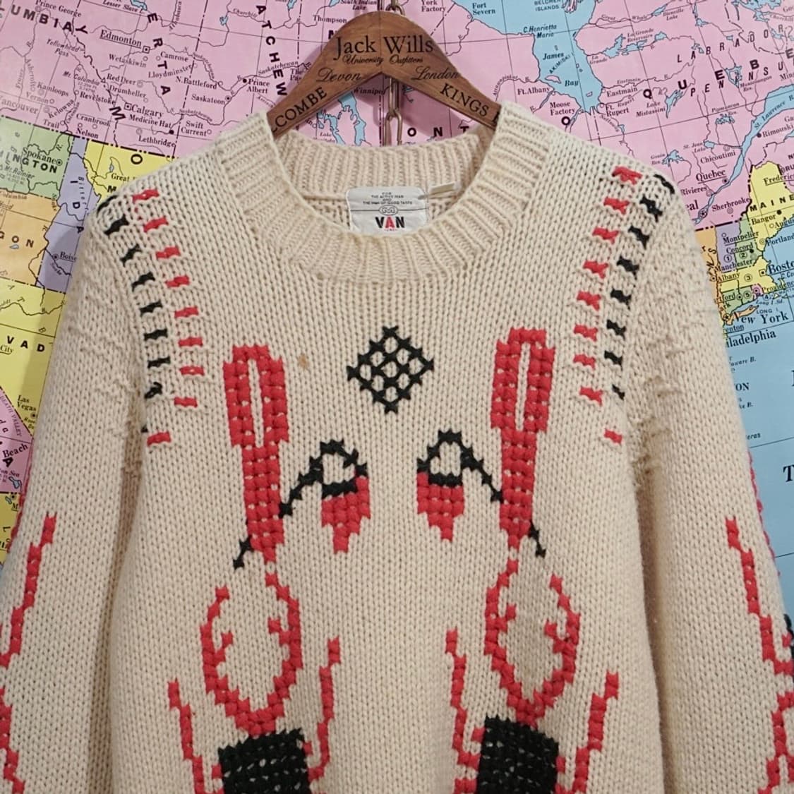 Van Jac 빈티지 패턴 니트 상품이미지2