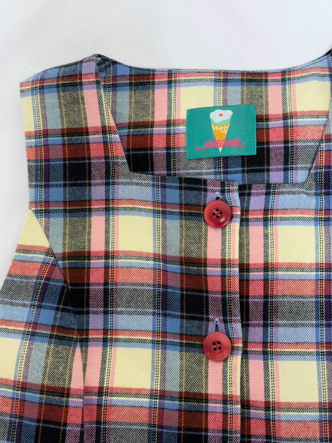 시눈 체크 원피스 S사이즈 상품이미지1