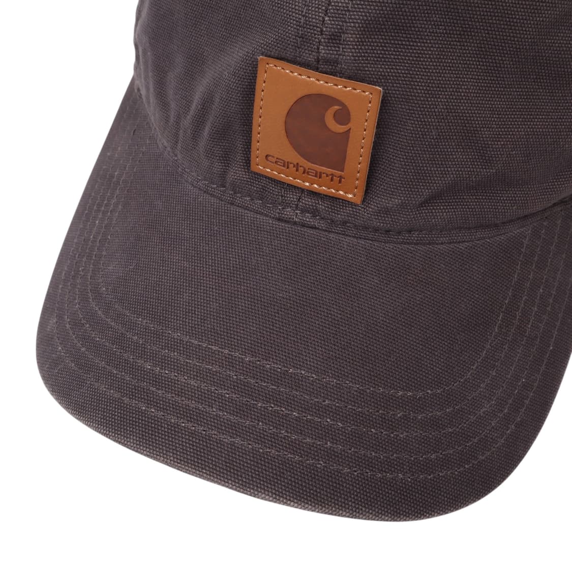 칼하트 그레이 레더탭 캔버스 캡 상품이미지3