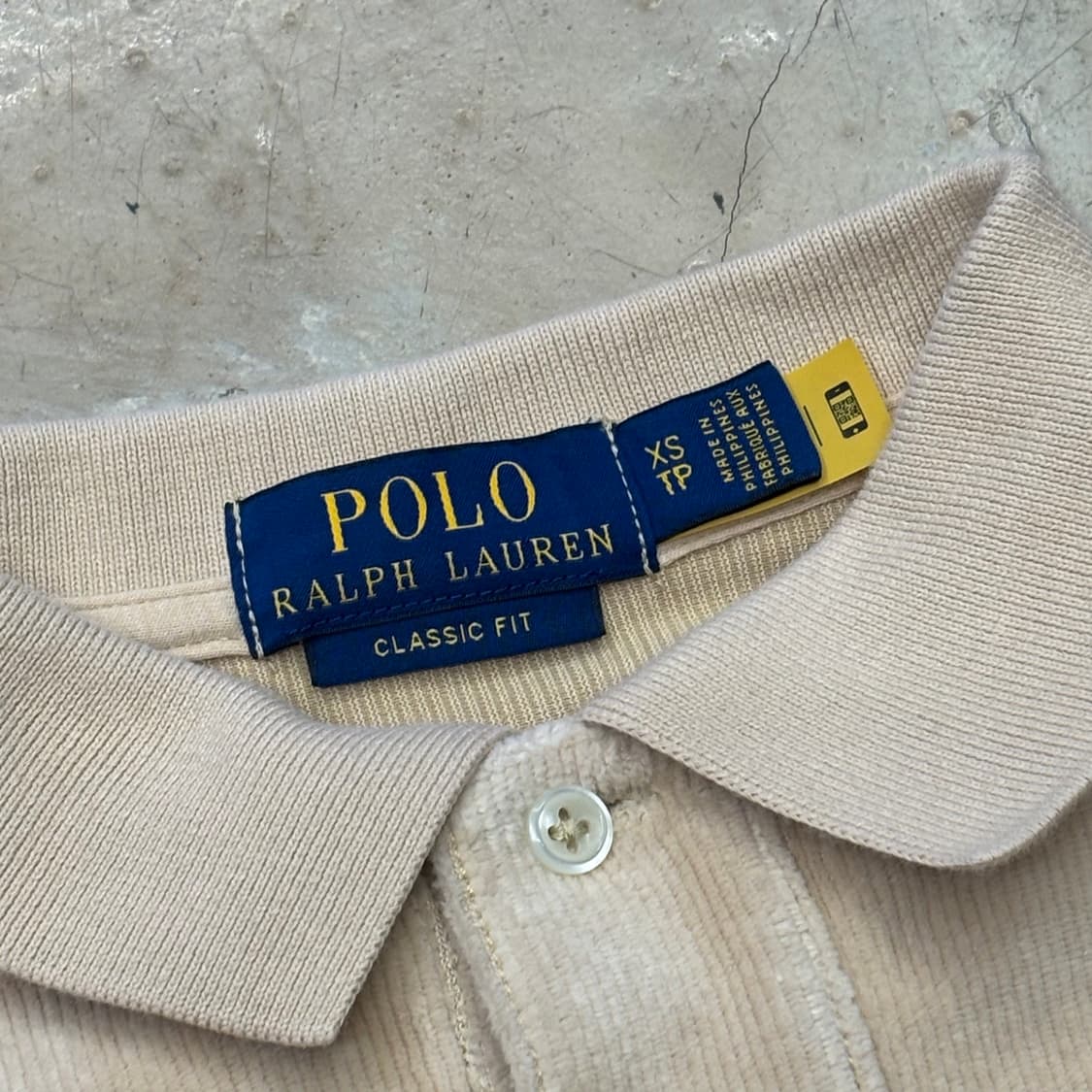 XS 폴로랄프로렌 코듀로이 베이지 카라티셔츠 상품이미지4