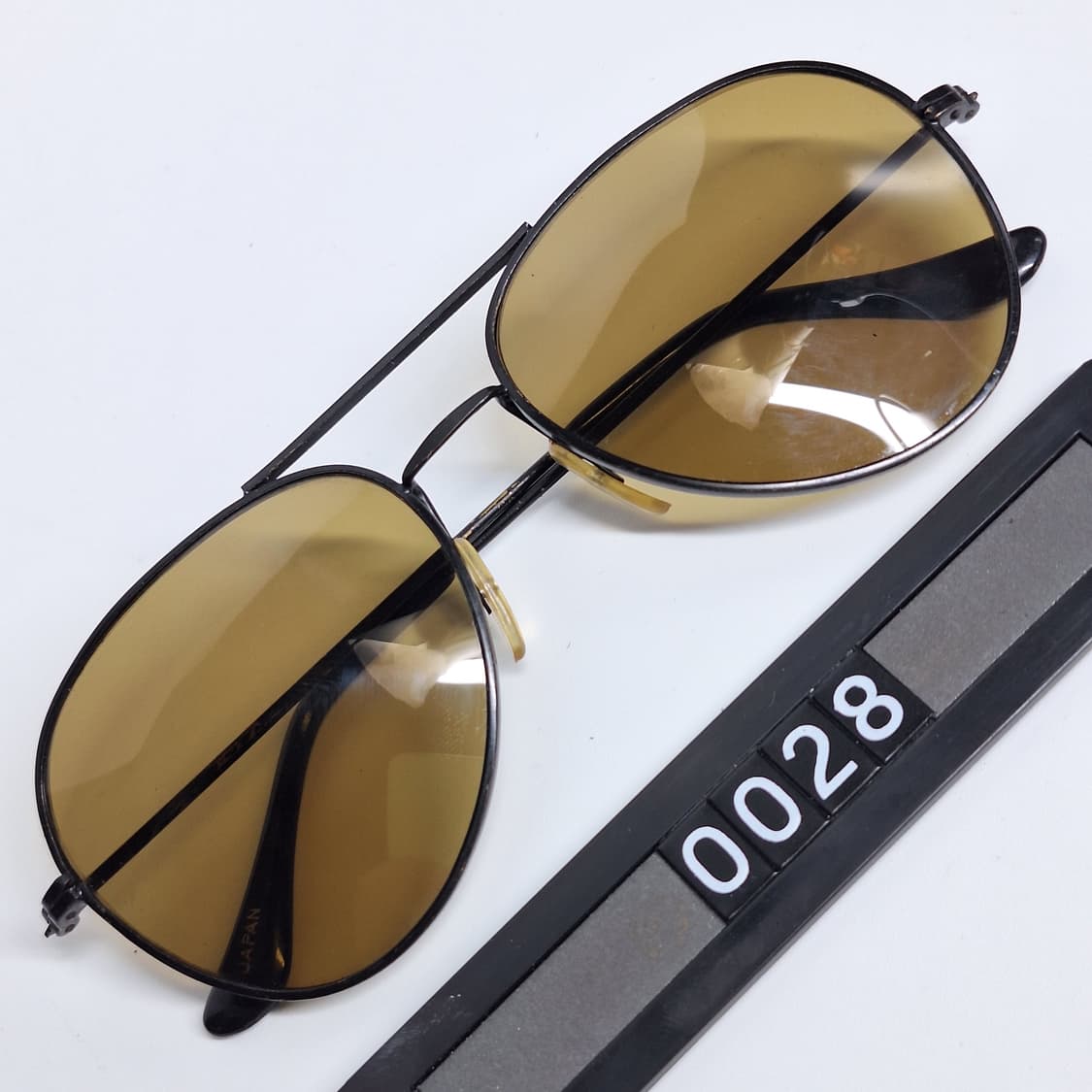 90s 일본 빈티지 에비에이터 투브릿지 더블브릿지 선글라스 겸 안경테 상품이미지1