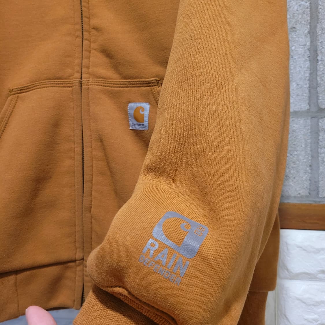 칼하트 레인디펜더 써멀 후드집업 S 상품이미지3