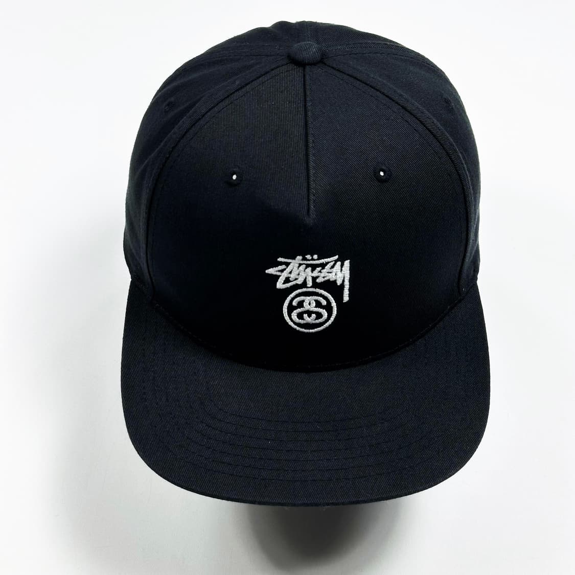 스투시 베이직 블랙 자수 볼캡 모자 상품이미지2