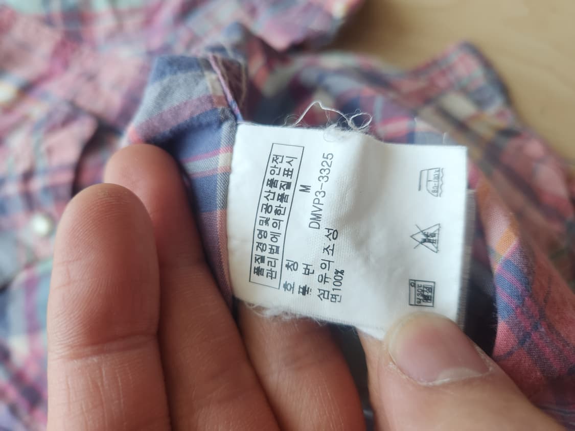 데님앤서플라이 투포켓 체크셔츠 M 상품이미지3