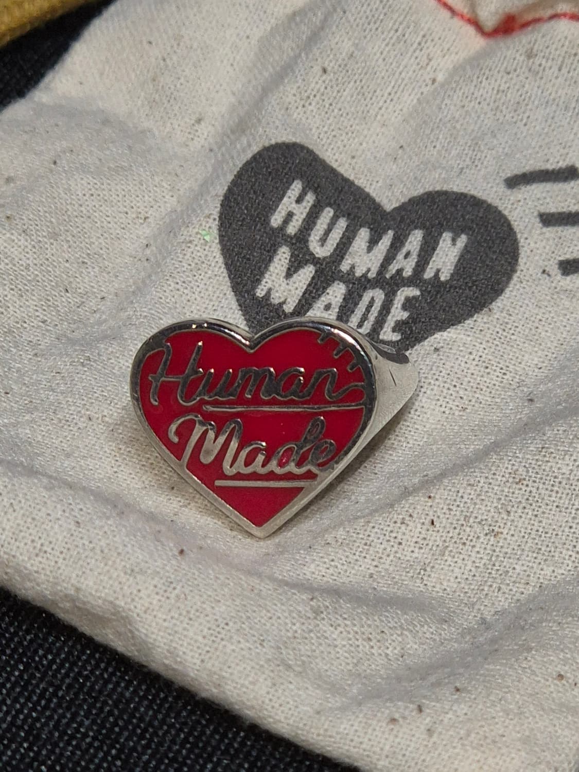 [13호] 휴먼 메이드 하트 실버 링 레드 상품이미지5