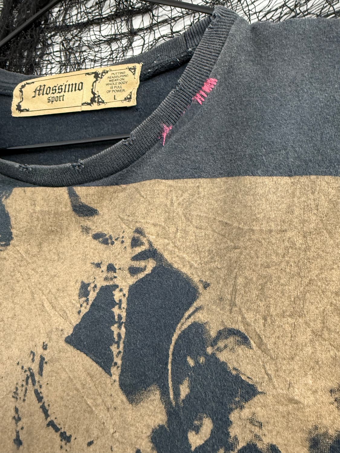 Grunge mood printing halfsleeve 상품이미지3