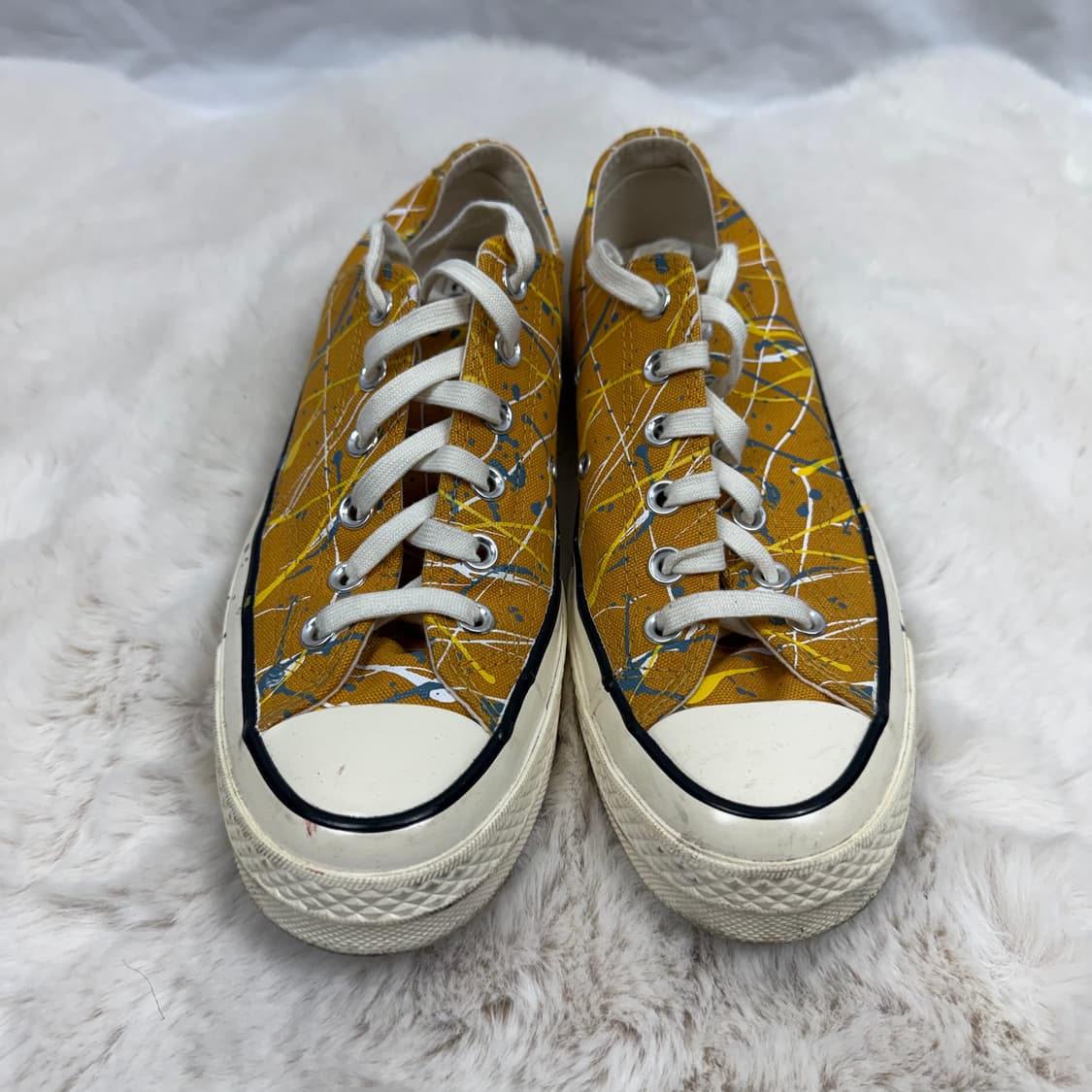 250) 컨버스 척 70 로우 페인트 스플래터 선플라워 골드 상품이미지3