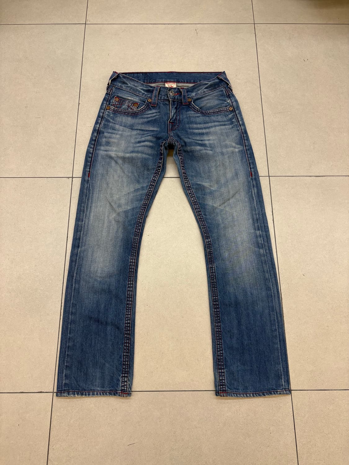 트루릴리전 섹션 스트레이트 데님팬츠 상품이미지3