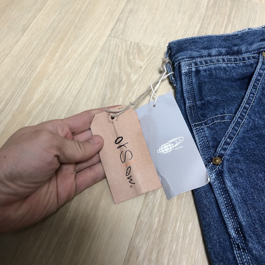 (4) 새상품 오어슬로우 Orslow 6month 페인터 팬츠 반바지 상품이미지2