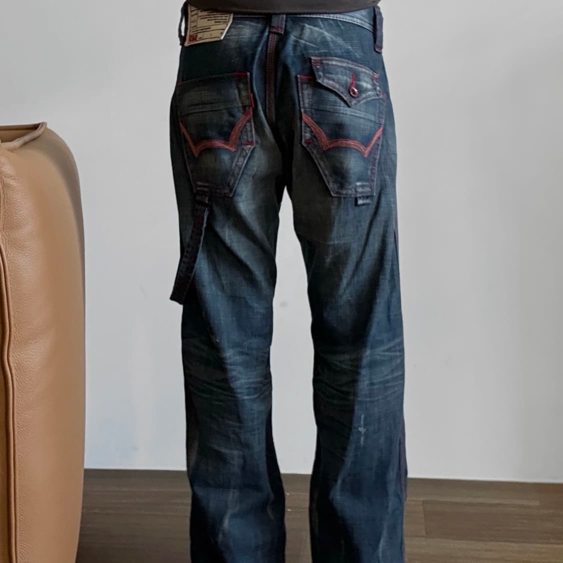 Edwin red detail pants 상품이미지3