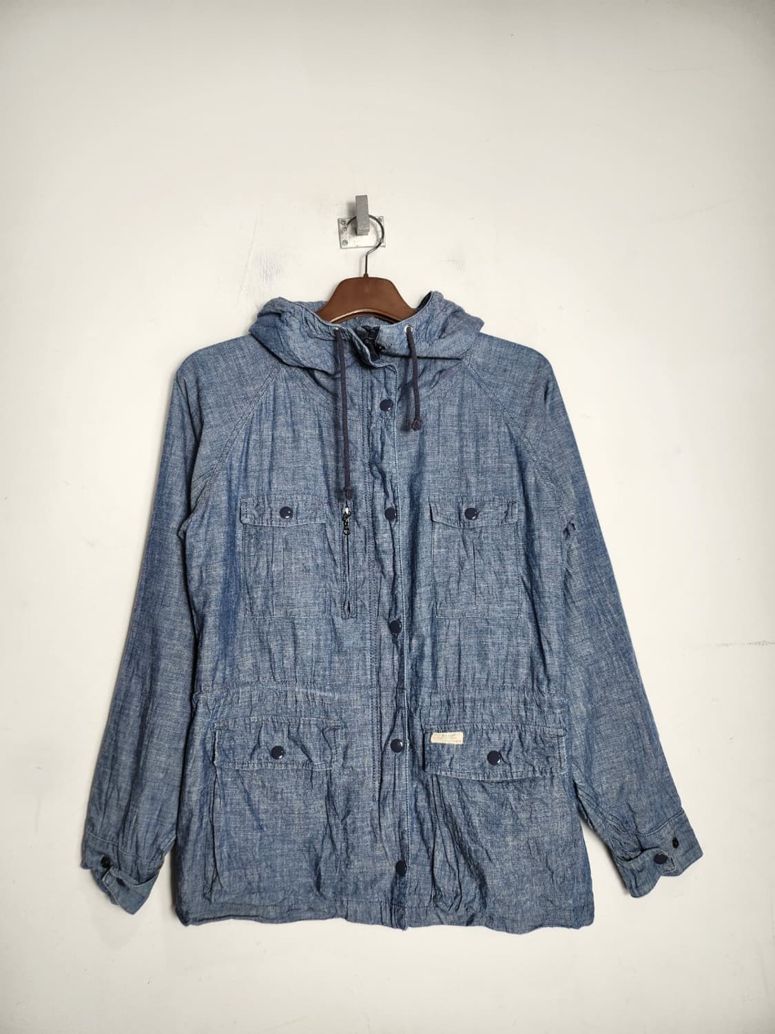 폴로 데님앤서플라이 샴브레이 코튼 후드 자켓 상품이미지1